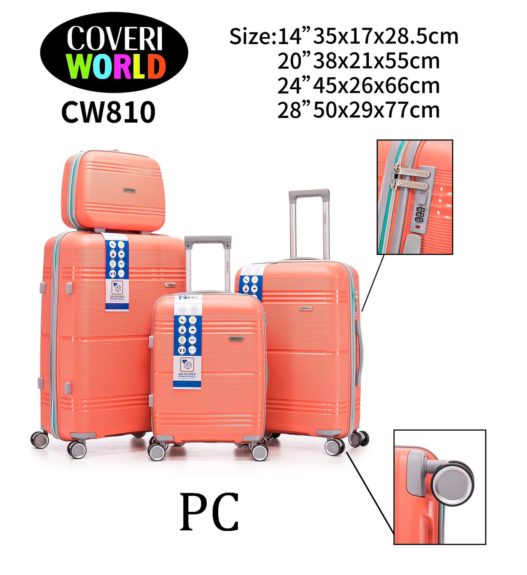SET TROLLEY 4 PZ COVERI CW810 - SKY GROUP